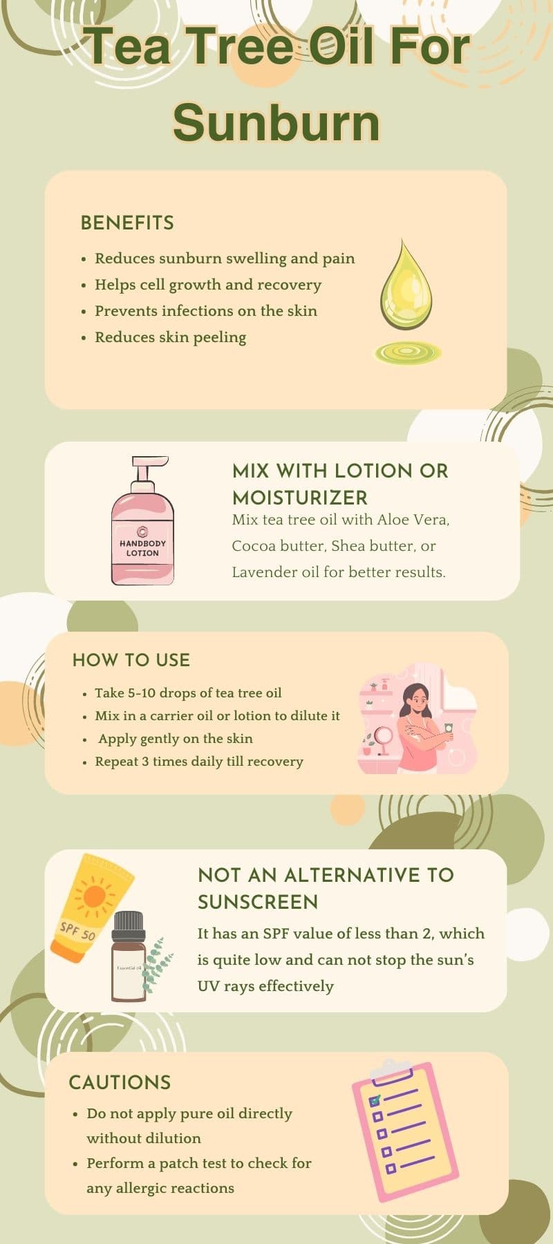 Infographic-Tips to use tea tree oil and cautions